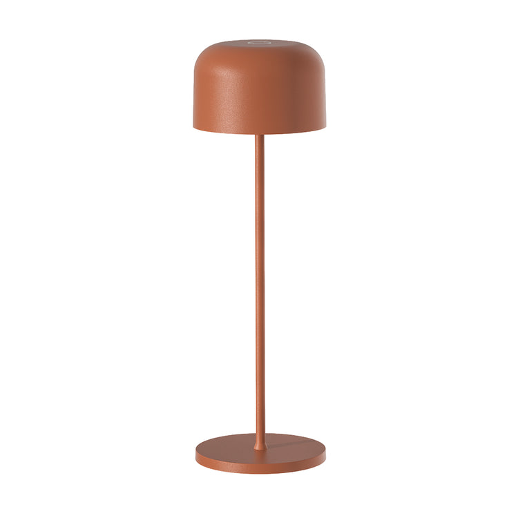 Desky rechargeable orbit desk lamp in terracotta