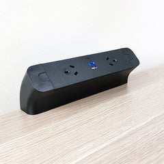 Desky Pace Desktop Power Rail-Power Accessories-Desky-White-4 x Power-Starter Power Cable-Desky® Australia