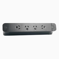 Desky Pace Desktop Power Rail-Power Accessories-Desky-Black-4 x Power-Starter Power Cable-Desky® Australia