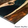 Pheasant wood resin table