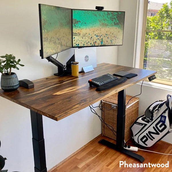 Pheasant hardwood dual desk desky