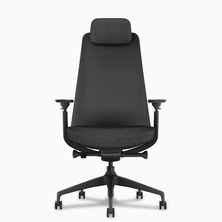 Pinnacle executive office chair matte black color - Desky