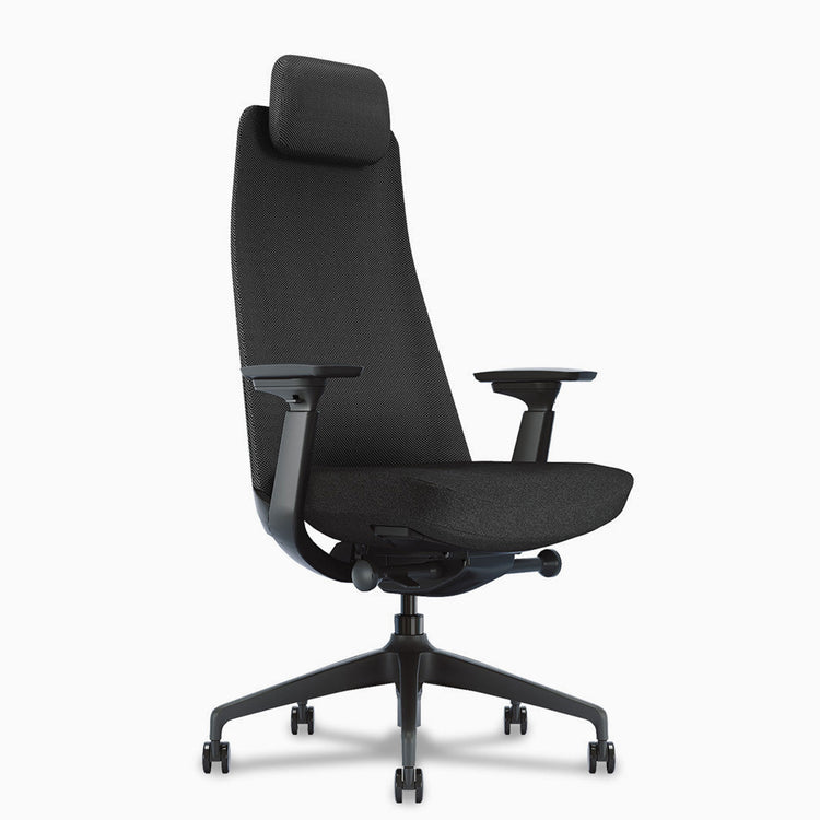 Pinnacle executive office chair matte black color - Desky