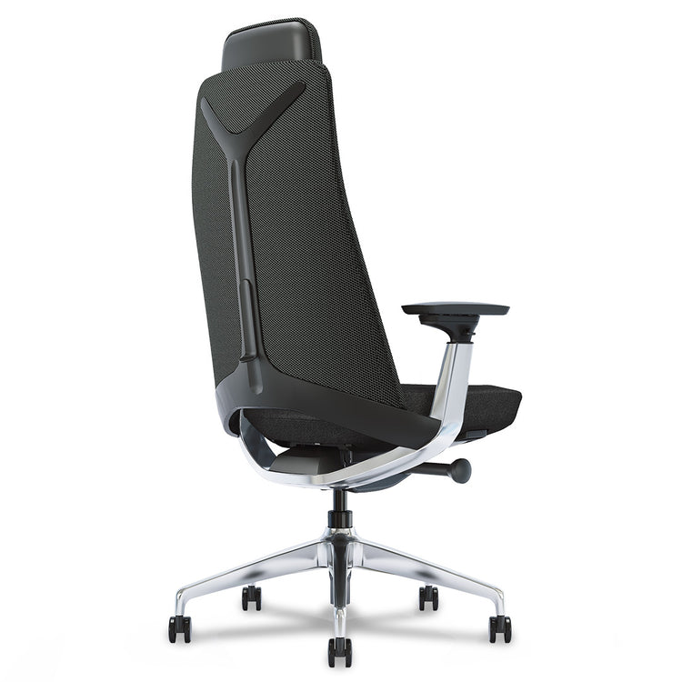 Desky Pinnacle Executive Office Chair angled view of backrest