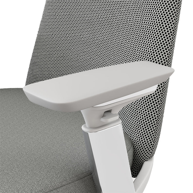 Desky Pinnacle Executive Office Chair grey armrest