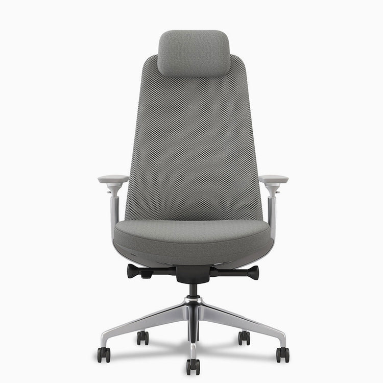 Pinnacle executive office chair light grey variant - Desky