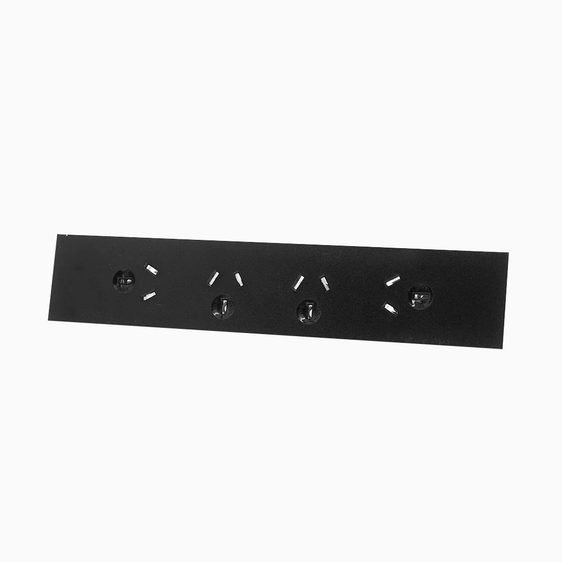 Desky Plugin Power Board-Power Accessories-Desky-Black-4 Ports-Starter Power Cable-Desky® Australia