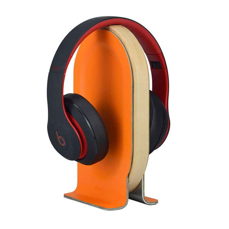 Desky premium wooden headphone stand in birch