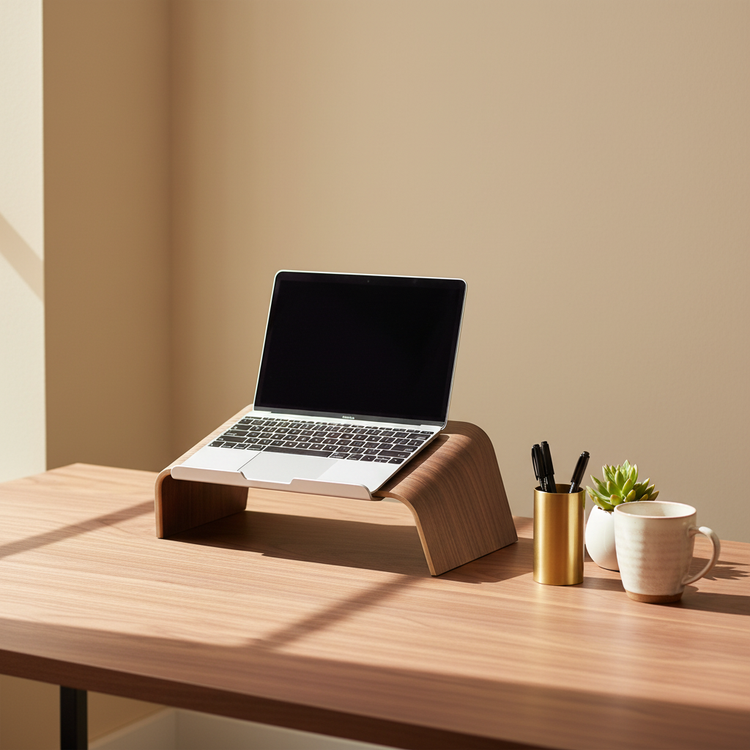 Desky Premium Wooden Laptop Stand
