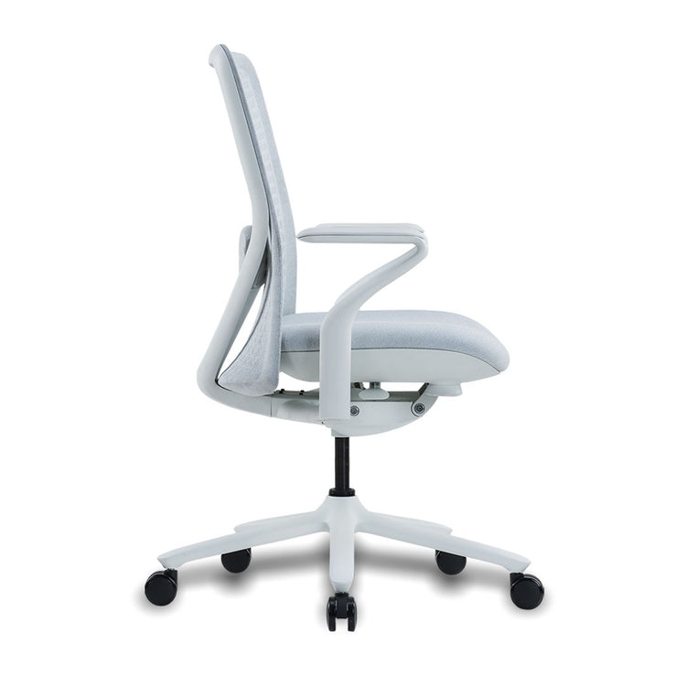 low back mesh office chair white