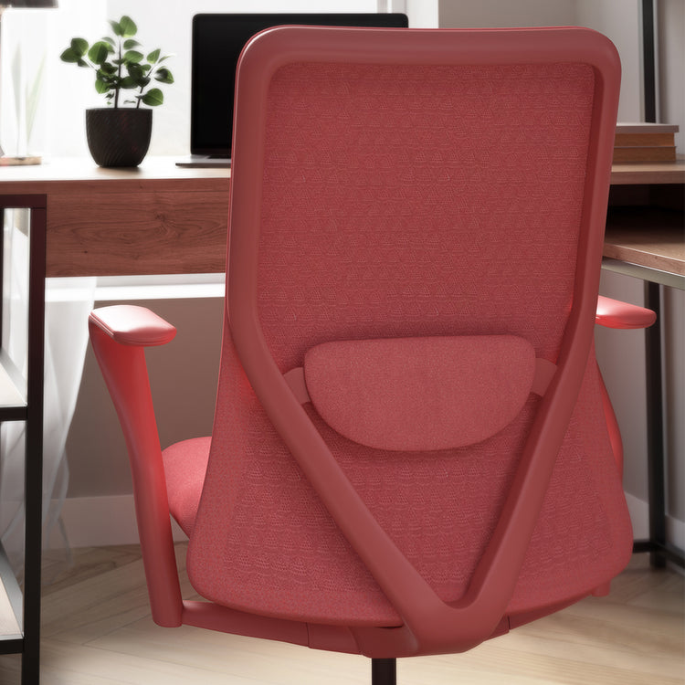 padded lumbar support office chair