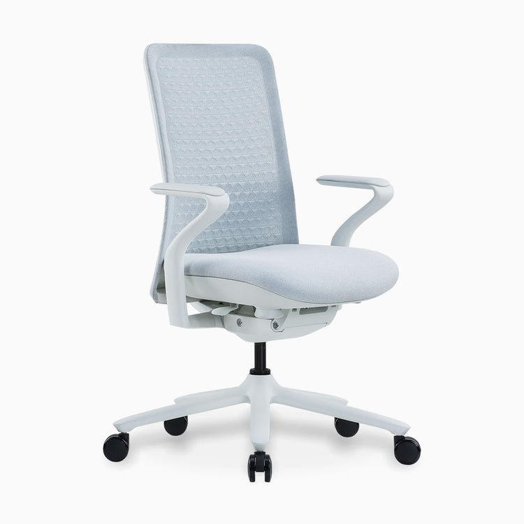 Ergonomic mesh office chair in blue