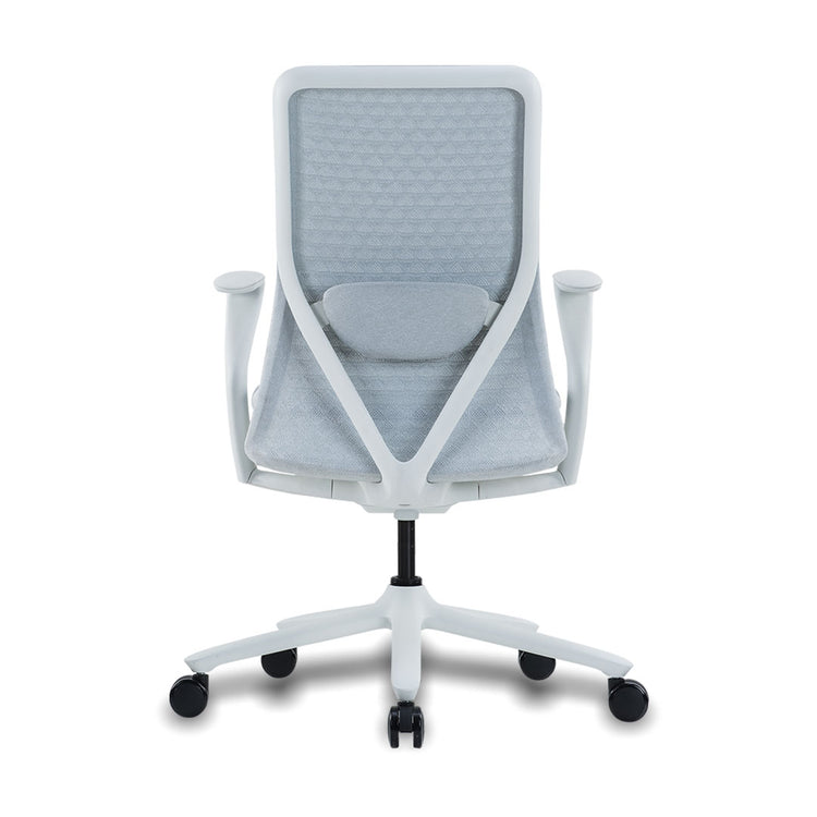 lumbar support white mesh office chair