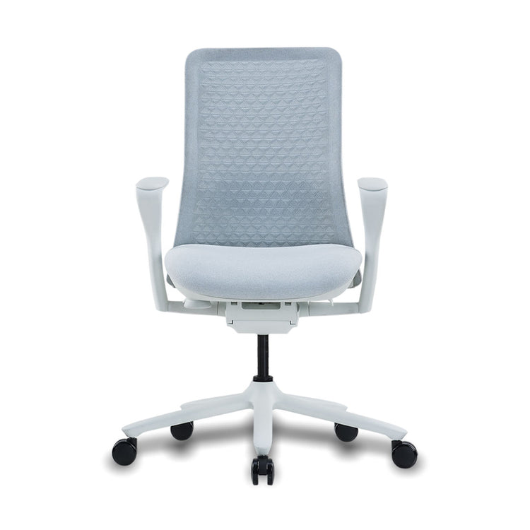 white low back mesh office chair
