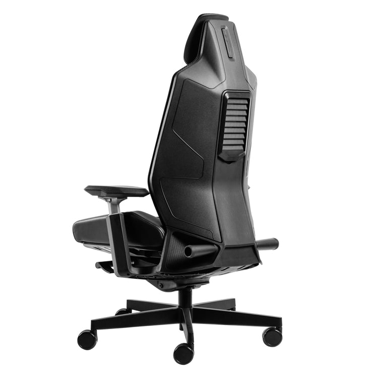 ergonomic gaming chair black back angle