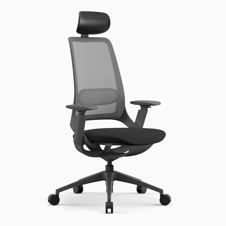 Desky pulse supportive chair matte with headrest