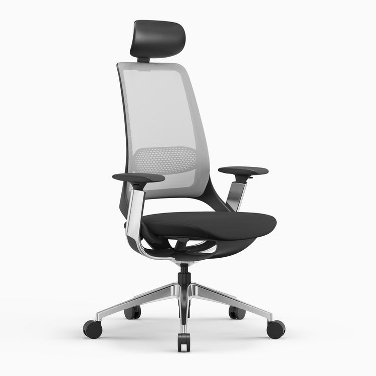 Desky pulse supportive chair with headrest