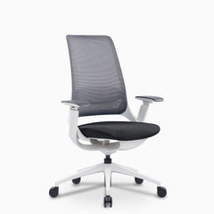 Desky Pulse Supportive Desk Chair in White