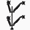 Black quad monitor arm - Desky