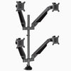 Space grey quad monitor arm - Desky