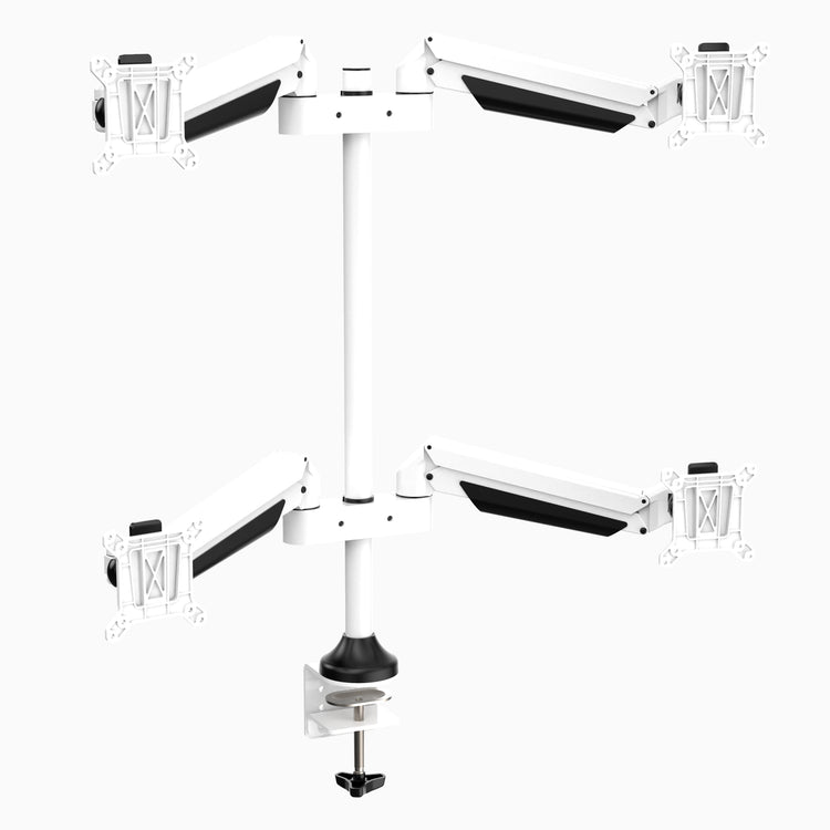 Desky Quad Monitor Arm white - Desky