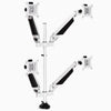 White quad monitor arm - Desky