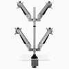 Quad silver monitor arm - Desky