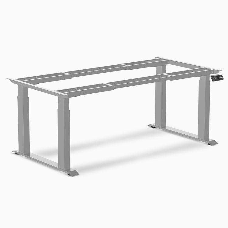 Desky Quad Electric Desk Frame Grey - Desky