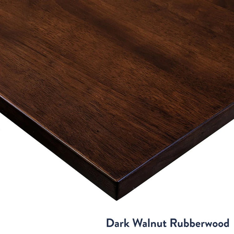 dark walnut rubberwood desktop