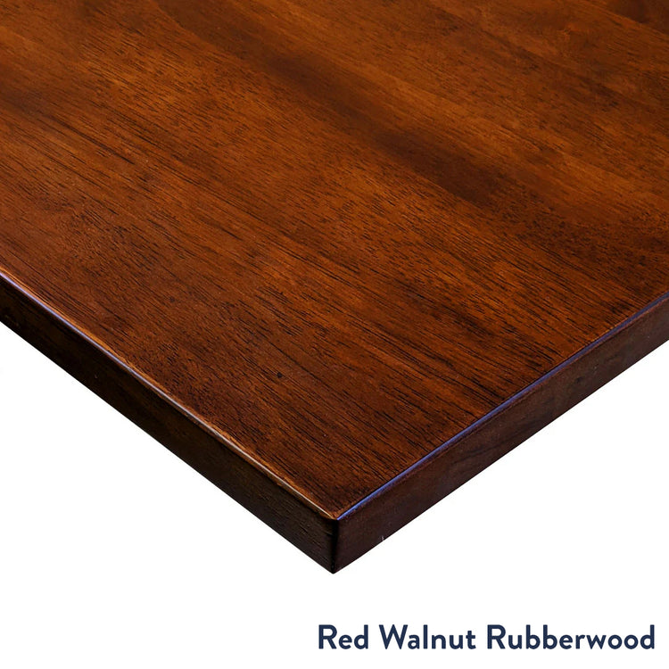 red walnut rubberwood desktop