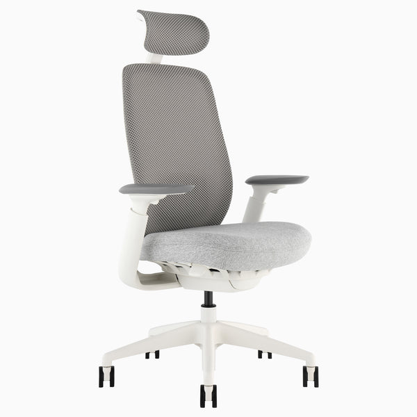 Desky Sereno Ergonomic Office Task Chair in White