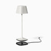Desky Cube Cordless Desk Lamp in white with magnetic rechargeable dock