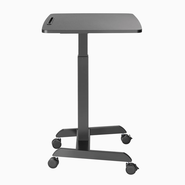 Desky Single Sit Stand Pedestal Desk-Black Desky®