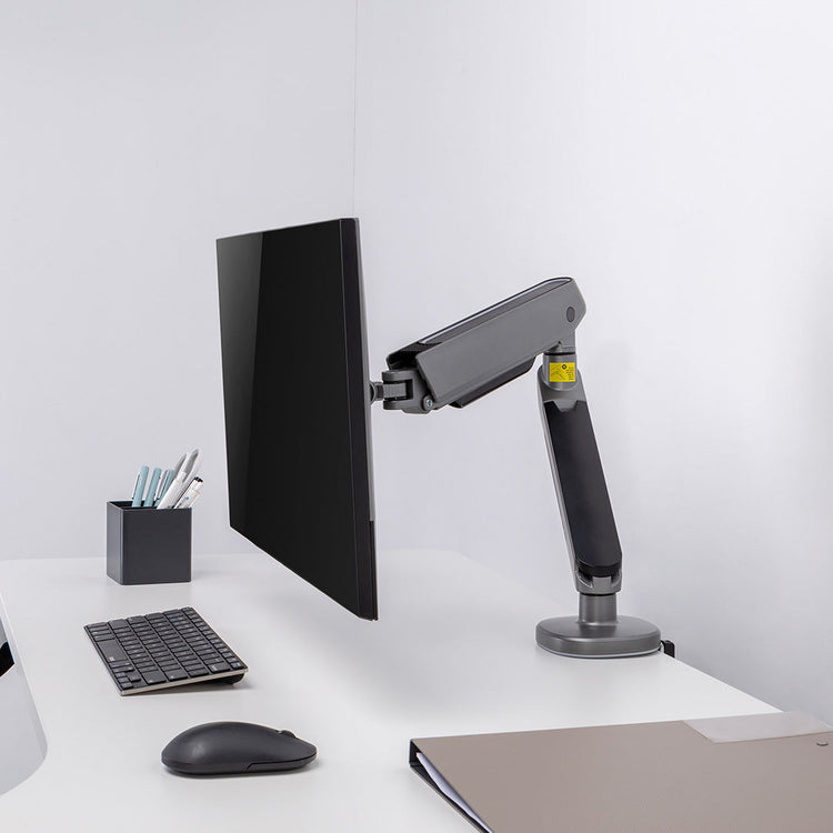 Desky Single LED Monitor Arm Space Grey -Desky®