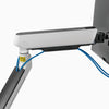 Desky Single LED Monitor Arm cable management