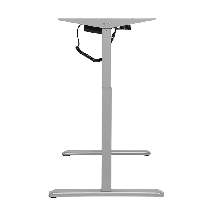 Desky Single Sit Stand Desk Frame Grey - Desky