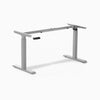 Single motor standing desk frame in grey