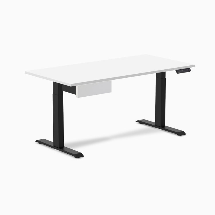 Desky Single Standing Desk With Drawer