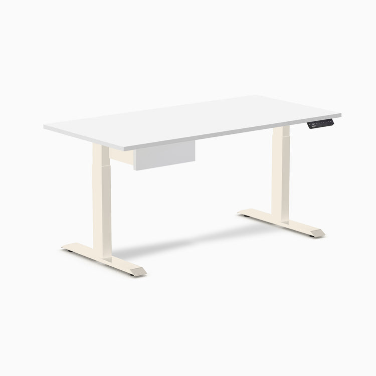 Desky Single Standing Desk With Drawer