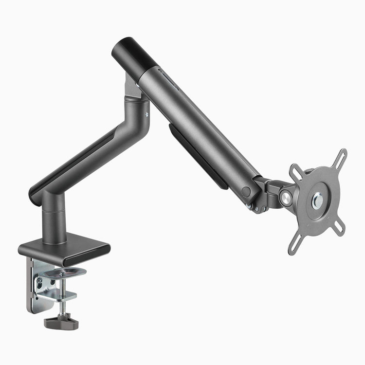 single slim monitor arm grey