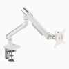 single slim monitor arm in white