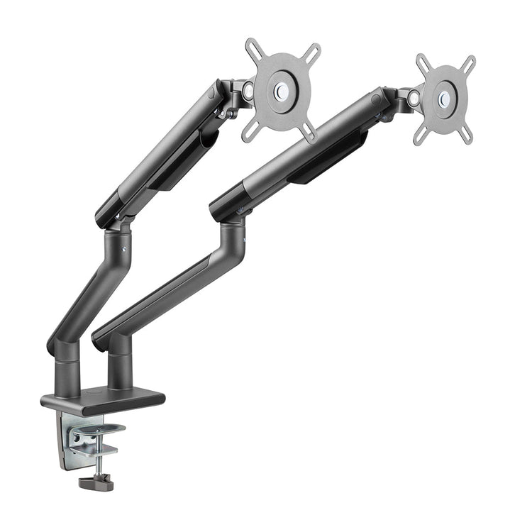 dual aluminium monitor arm