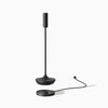 Desky Slim cordless desk lamp with magentic charging dock in black