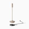 Desky slim cordless desk lamp with contact charging base in sand
