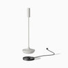 Desky slim cordless desk lamp with contact charging base in white