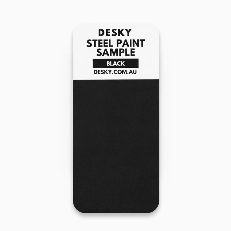 Desky locker steel paint sample in black