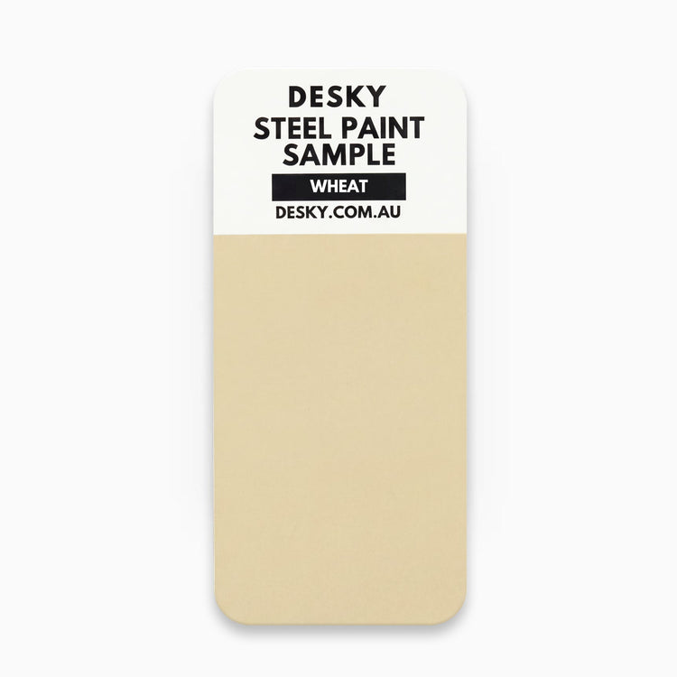 Desky locker steel paint sample in wheat