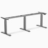 Desky triple sit stand desk frame in space grey