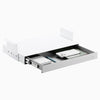 Desky Ultra Slim Under Desk Drawer Book Gap white storage-Desky®