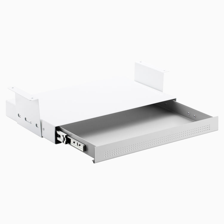 Desky Ultra Slim Under Desk Drawer Book Gap White -Desky®